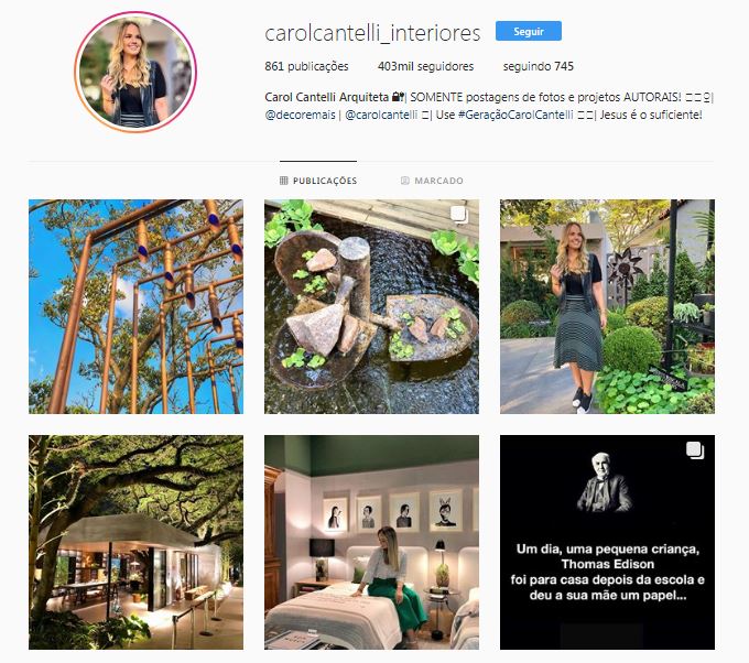 Instagram carolcantelli_interiores