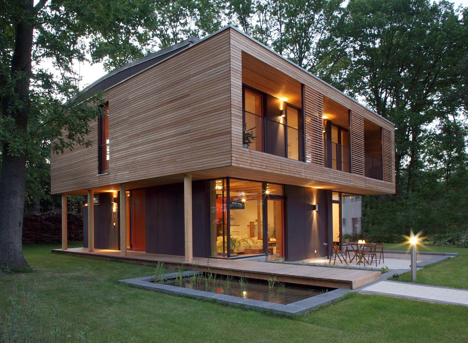 Casa de madeira - material sustentável