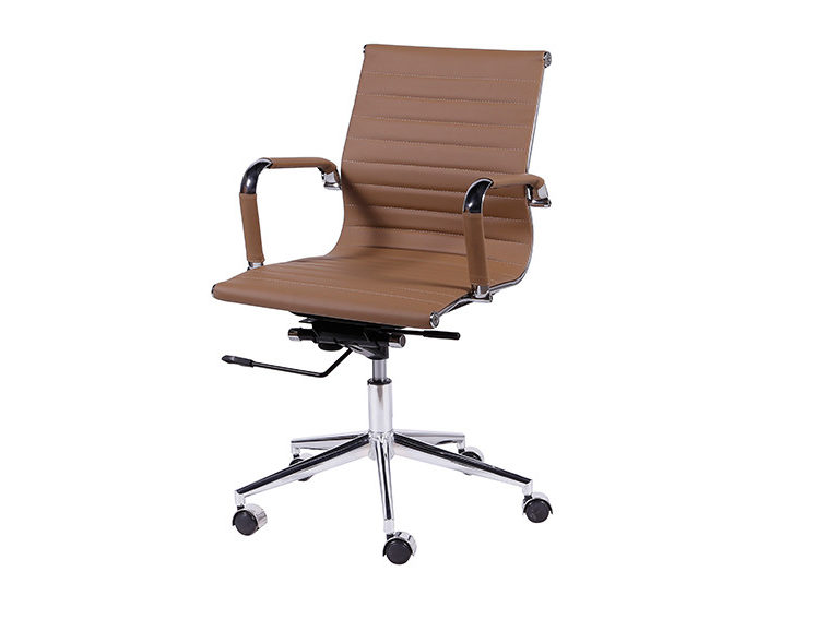 Cadeira de Escritório 3301 - Revestida em PU com base Giratória e Sistema Relax