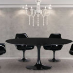 Mesa de Jantar Saarinen Preta